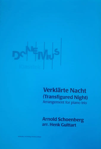 op. 4 »Verklärte Nacht« Bearb. für Klaviertrio  / arr. for piano trio (Guittart) - Partitur / score