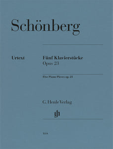 op. 23 -Fünf Klavierstücke - Urtext-Ausgabe