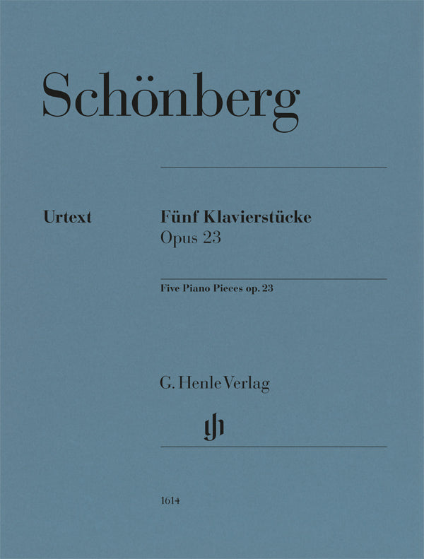 op. 23 -Fünf Klavierstücke - Urtext-Ausgabe