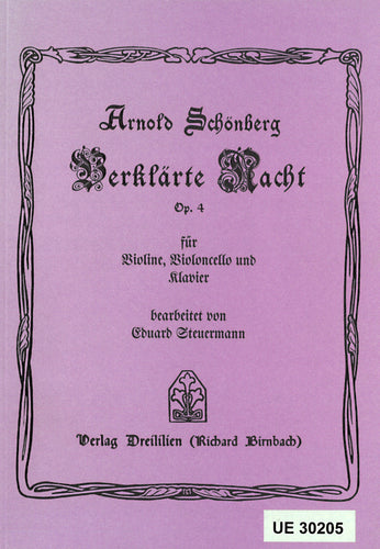 op. 4 - »Verklärte Nacht« Bearb. für Klaviertrio / arr. for piano trio (Steuermann), Stimmen / parts