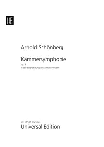 op. 9 Kammerysymphonie - Bearb. f. Flöte, Klarinette, Violine, Viola u. Violoncello (Webern) - Partitur / score