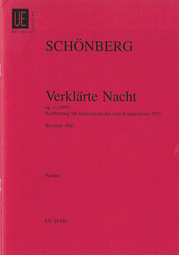 op. 4 - »Verklärte Nacht« für Streichorchester - Studienpartitur / study score