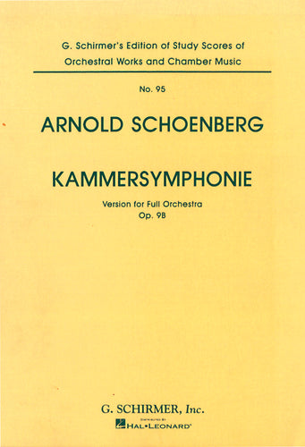 op. 9b - Kammersymphonie für 15 Soloinstrumente - Orchesterfassung / orchestra arr. - Partitur / score