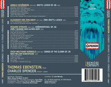 Load image into Gallery viewer, Thomas Ebenstein: Schönberg, Zemlinsky, R. Strauss, Korngold (CD)