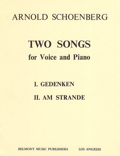 Am Strande / Gedenken - Lieder / songs - Partitur / score