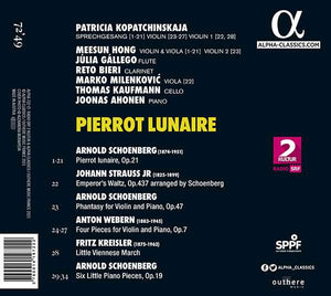 Patricia Kopatchinskaja: Schönberg’s Pierrot Lunaire op.21 & more (CD)