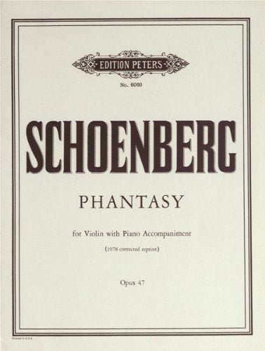 op. 47 - Phantasy for Violin with Piano Accompaniment - Stimmen / parts