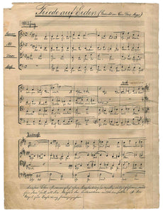 Arnold Schönberg: Friede auf Erden | Peace on Earth, op. 13 (Facsimile)