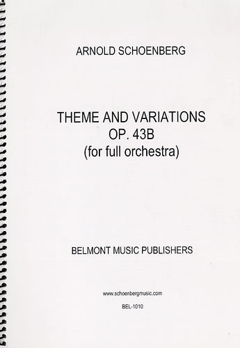 op. 43b - Theme and Variations for Orchestra - Partitur / score