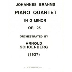 J. Brahms: Klavierquartett g-Moll, op. 25 für gr. Orchester gesetzt - Partitur / score