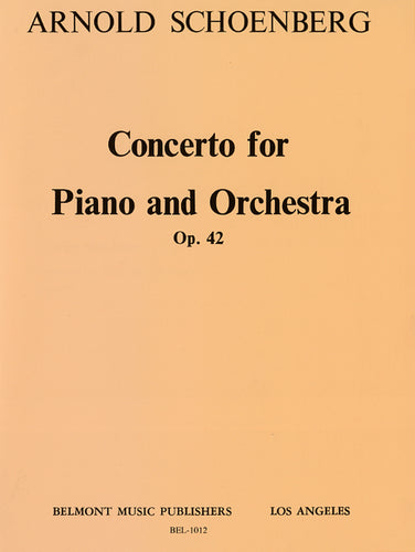 op. 42 - Concerto for Piano and Orchestra - Partitur / score