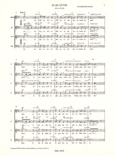 »Ei du Lütte« für Chor - Partitur / score