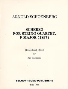 Scherzo (F-Dur) für Streichquartett - Partitur / score