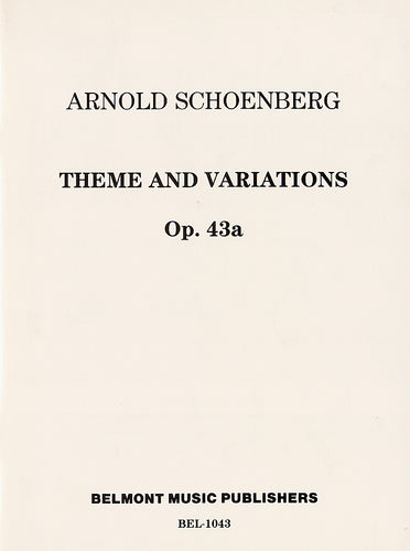 op. 43a - Theme and Variations for Full Band - Partitur / score