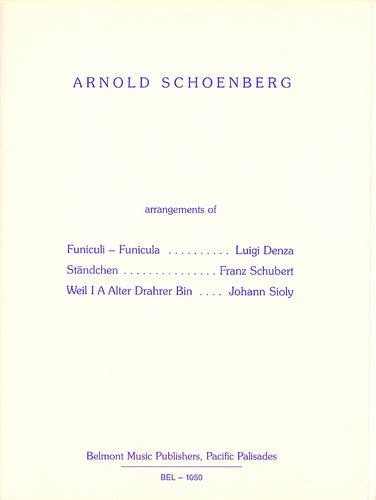 Funiculi, Funicula / Weil i a alter Drahrer bin / Ständchen (Schubert) - Partitur und Stimmen / score