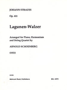 Johann Strauß: Lagunen-Walzer, op. 411 für Harmonium und Streichquartett (Schönberg) - Partitur / score