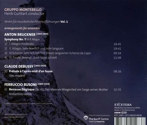 Gruppo Montebello: Bruckner, Debussy, Busoni arrangements (CD)