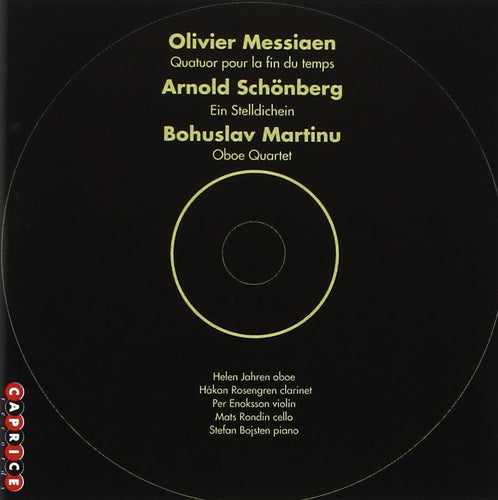 Schönberg, Martinu, Messiaen (CD)