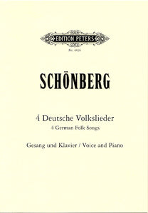 Vier deutsche Volkslieder (15. und 16. Jahrhundert) für Gesang und Klavier gesetzt - Partitur / score