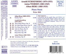 Load image into Gallery viewer, Peter Hill: Schoenberg Berg Webern - piano music (CD)