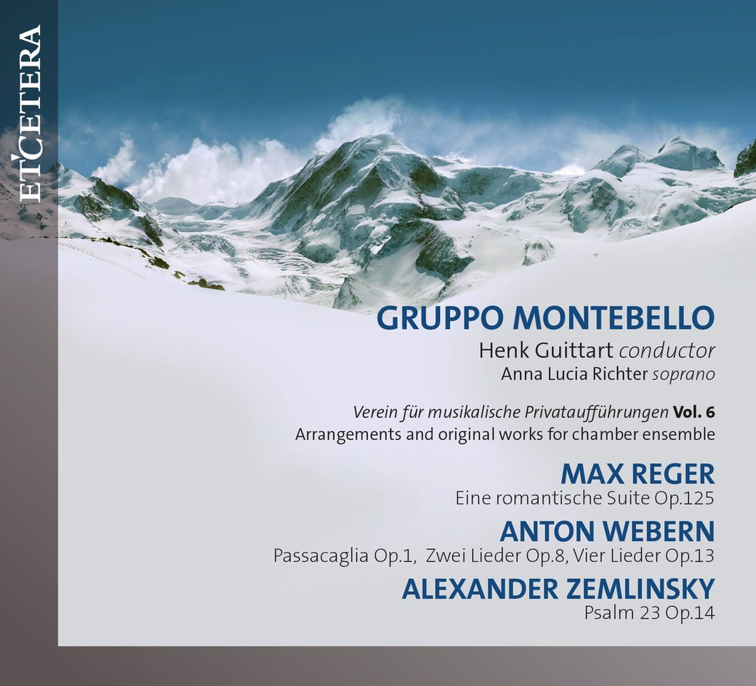Gruppo Montebello: Reger, Webern, Zemlinsky (CD)