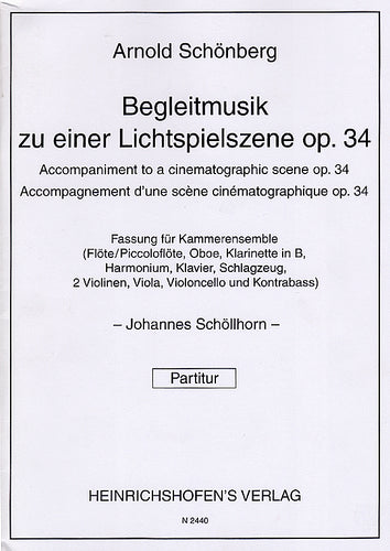 op. 34 - Begleitmusik - Bearb. Kammerensemble / arr. for chamber ensemble (Schoellhorn)