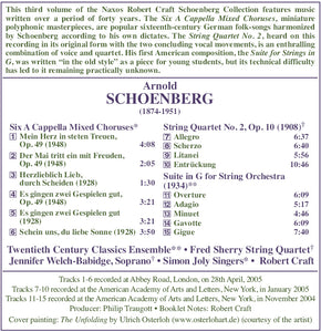 Robert Craft Collection: Streichquartett Nr. 2, Volkslieder, Suite, Drei Volksliedsätze (CD)