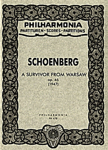 op. 46 - A Survivor from Warsaw for Narrator, Men's Chorus and Orchestra - Taschenpartitur / pocket