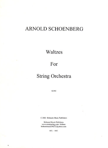 Walzer für Streichorchester - Partitur / score