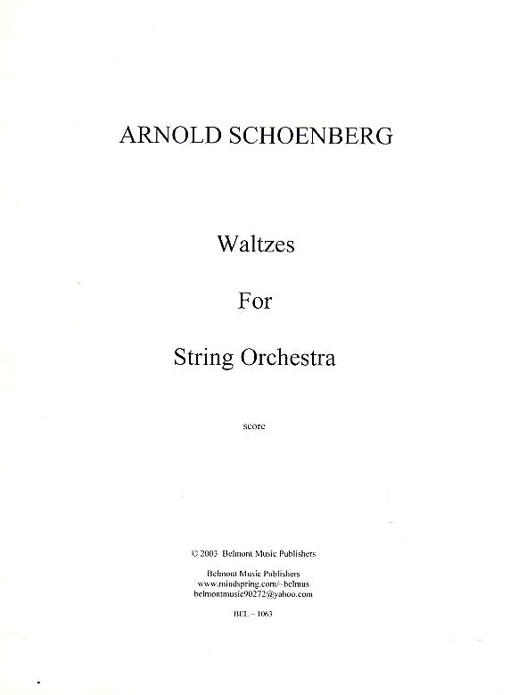Walzer für Streichorchester - Partitur / score