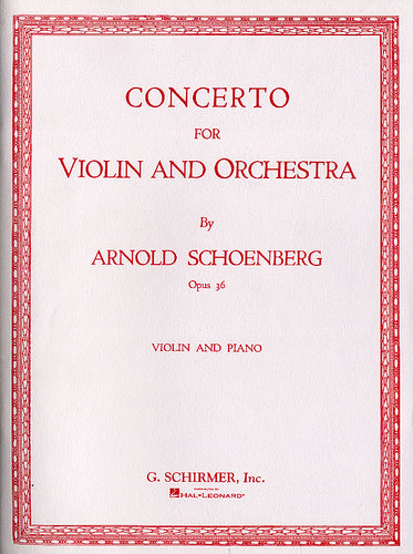 op. 36 - Concerto for Violin and Orchestra - Klavier + Violine (Greissle)